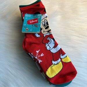 Disney Kids Mickey Mouse Donald Goofy Pluto Christmas Socks 5 Pairs Sz 10-4 NEW